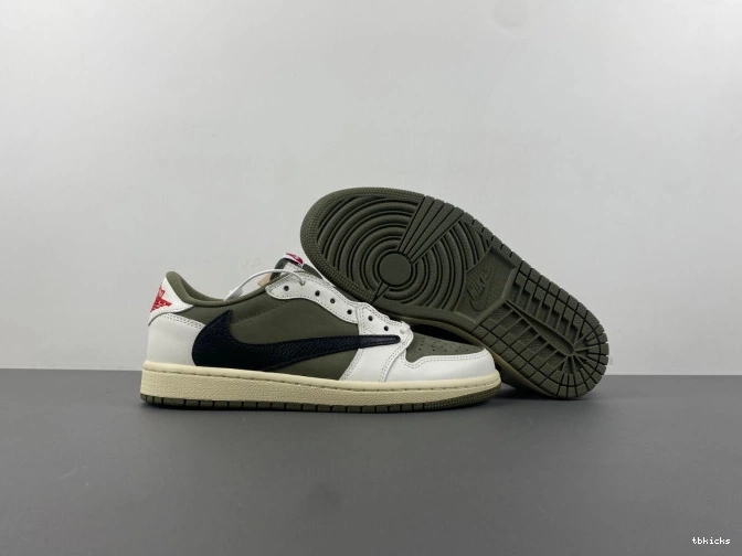 Reps TBK TRAVIS JORDAN MEDIUM 1 X DM7866-200 AIR OG SCOTT OLIVE LOW 0801